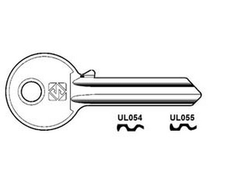 20pz chiavi per cilindri universal 6 spine grandi in acc. nich. - ul054 dx fer369206