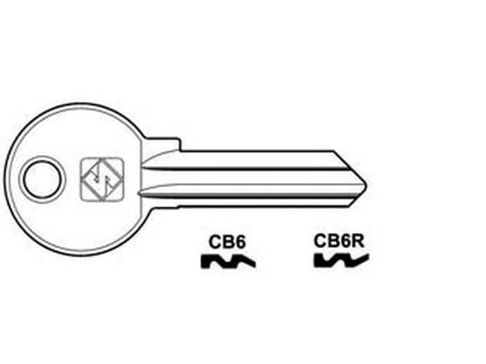 100pz chiavi profilo corbin 5 spine - cb6 dx fer373326