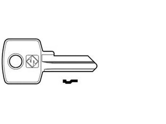 20pz chiavi per cilindri cas-cisma 4 spine piccole cis2 in acc. nich. - cis2 dx fer373333