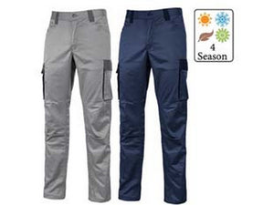 pantalone cargo crazy in tc stretch slim fit - tg.xl - westlake blue cod:ferx.fer378413