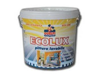 lavabile traspirante "ecolux" per interni - lt.14 bianca cod:ferx.fer382755