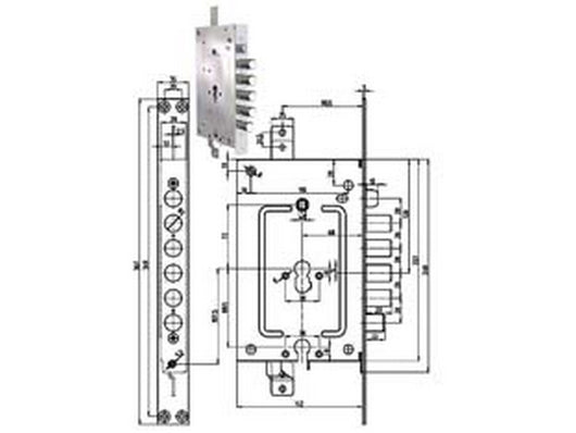 serratura tripl. app. con scrocco multifunzione p.e + p.e blindate rev. 2956 pe-pe - (2956pendop-01) fer384452