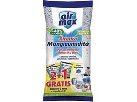 12pz airmax mangiaumidita' sali ricarica neutra - 3 ricariche gr.450 cod:ferx.fer386258