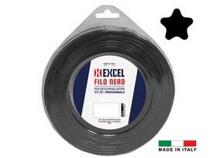 filo per decespugliatore in nylon pentagono nero - ? mm.3,3 in matassa da mt.40 fer390439