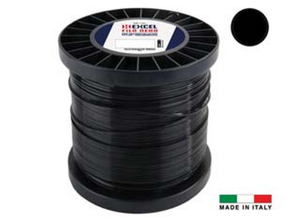 filo per decespugliatore in nylon tondo pro nero - ? mm.2,4 in matassa da mt.349 fer390453