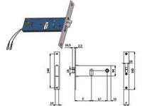 elettroserratura infilare per fasce catenaccio e scrocco mm.44 h - mm.80 interasse mm.67 (899) fer394673