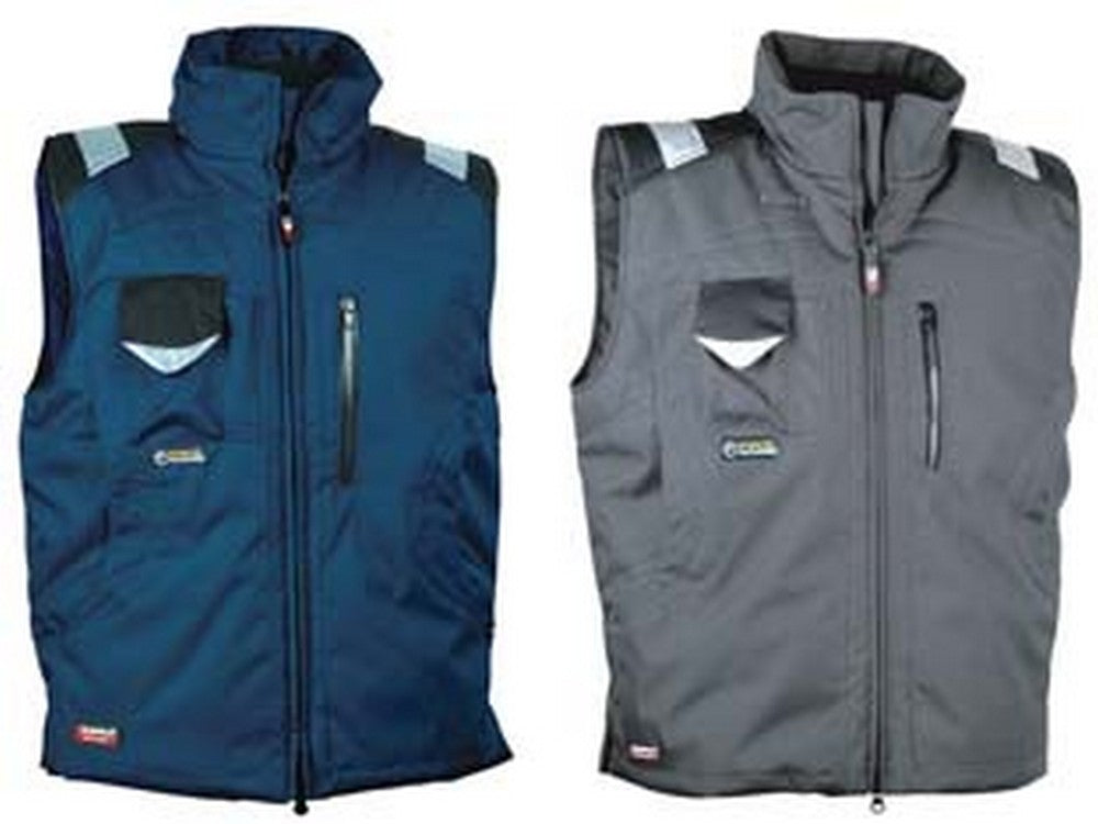 gilet imbottito polar - tg.54 - navy/nero fer397797