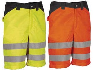pantaloncini mirante ad alta visibilita' - tg.2xl - giallo/navy cod:ferx.fer398947