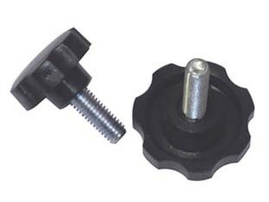 10pz volantino con perno filettato in abs nero - ? volantino mm.40, perno m6 cod:ferx.fer400947