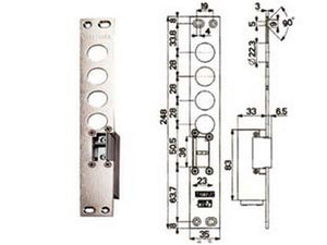 contropiastre elettriche 94077/28 - sx (94077s028n) fer402262