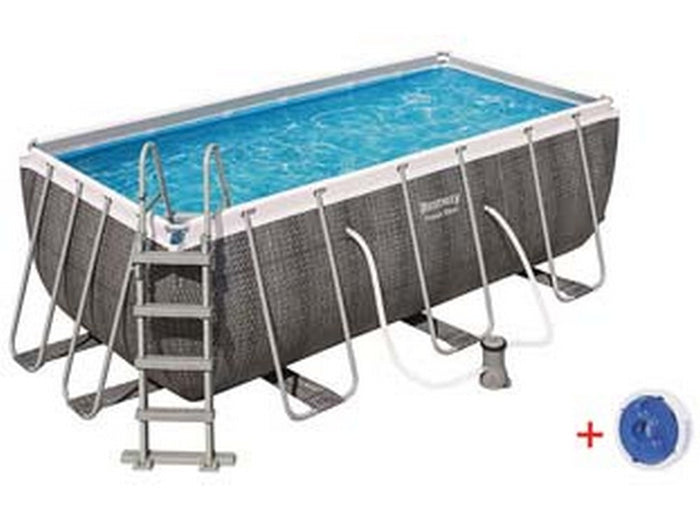 piscina power steel rettangolare telaio portante cm.549x274x122h. - cm.549x274x122h. - capacit? lt.14812 - art.56998 fer404389