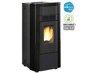 stufa a pellet giusy evo 2.0 7 kw nera (conto termico) - misure cm.49,8x50,4x102,20h. - peso kg.83 fer404815