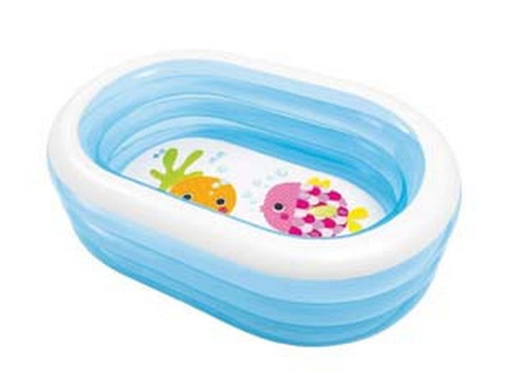 piscina ovale "baby" 4 anelli +3 anni - cm.163x107x46h. - peso kg.2,69 (57482) fer405164