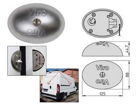 lucchetto van lock per camion e furgoni in acciaio inox 4222 - singolo (4222) fer411028