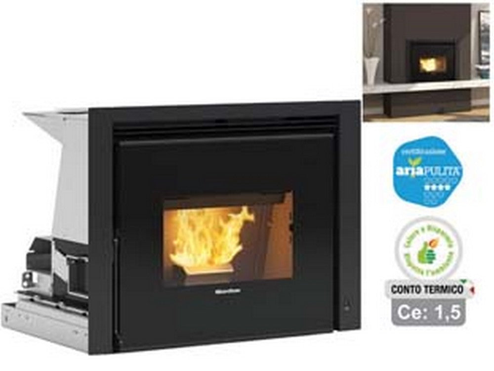 inserto a pellet comfort p70 air 10,0 kw (conto termico) - misure cm.67,0x56,1x53,0h. - peso kg.125 fer415408