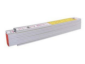 10Pz Doppiùmetro In Legno Bicolore Serie 700 Mod.717 - Bianco/Giallo (01328) Cod:Ferx.Fer428057