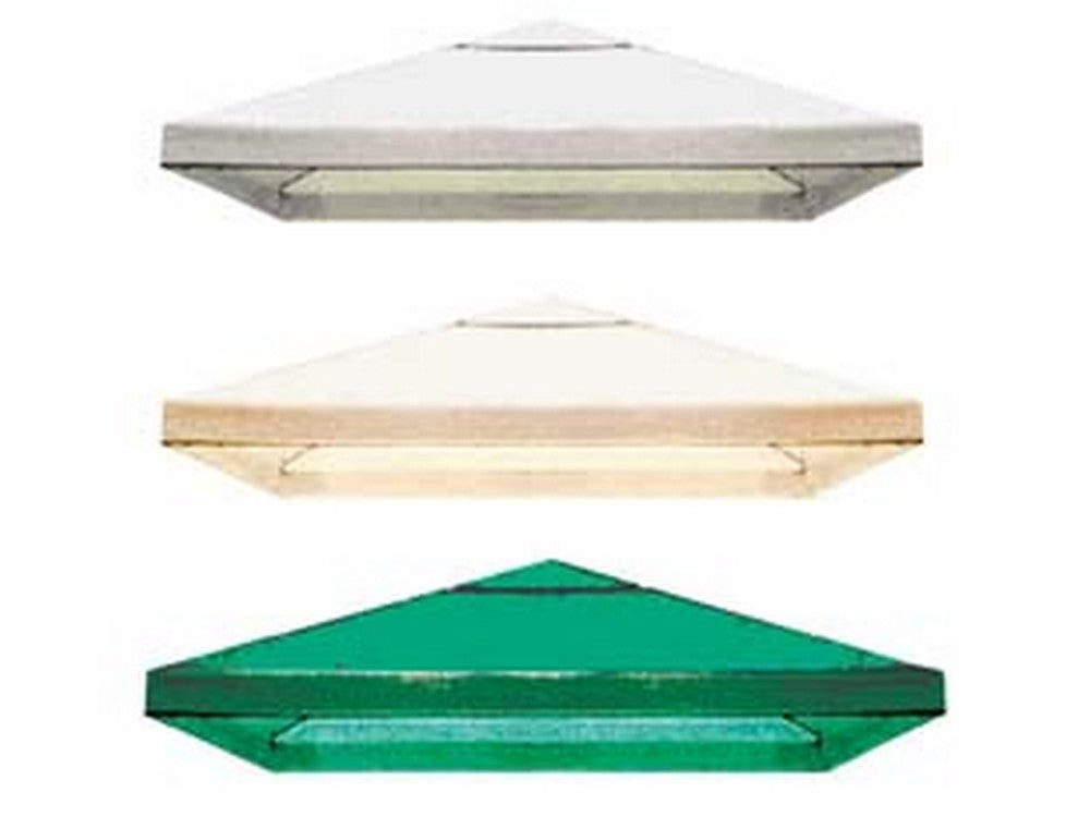 copertura per gazebo - mt.3x3xcm.20h. - colore verde cod:ferx.fer446365