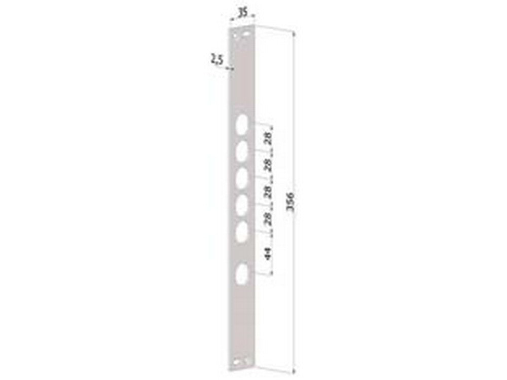 contropiastra per serrature porte blindate in acciaio inox interno 28 cp2530 - (cp2530xai28) fer430500