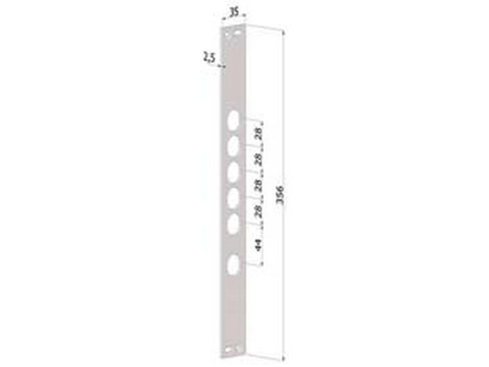 contropiastra per serrature porte blindate in acciaio inox interno 28 cp2530 - (cp2530xai28) fer430500