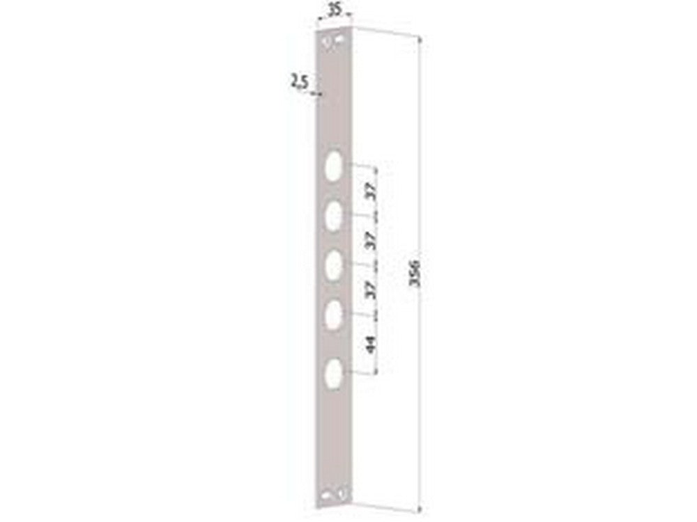 contropiastra per serrature porte blindate in acciaio inox interno 37 cp2530 - (cp2530xai37) fer430517