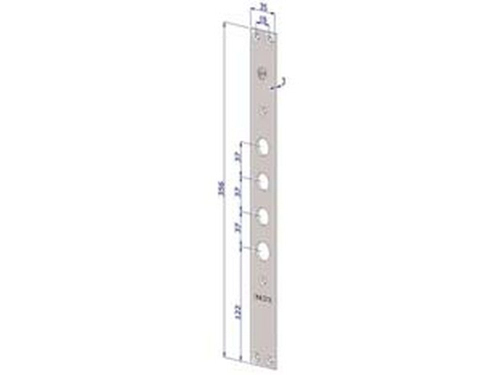 frontale per serrature porte blindate in acciaio inox interno 37 fr2500 - (fr2500xai37) fer430531