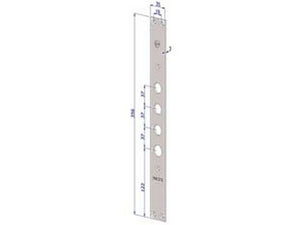 frontale per serrature porte blindate in acciaio inox interno 37 fr2500 - (fr2500xai37) fer430531