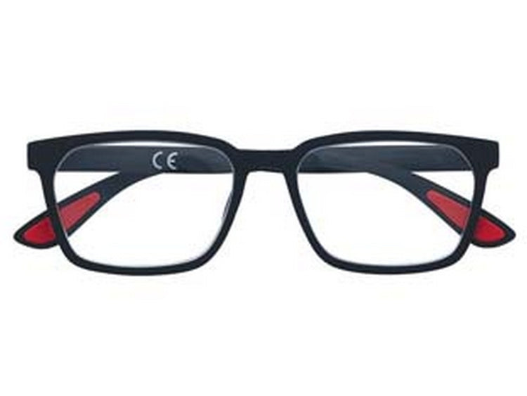 occhiale lettura montatura policarbonato nero soft touch pr67 - diottrie +2,5 - 31z-pr67-250 cod:ferx.fer434775