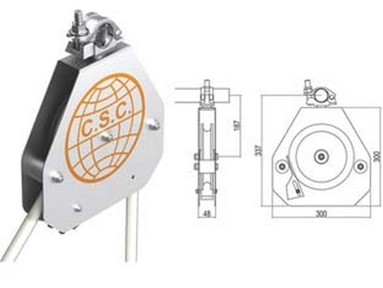 Carrucola Di Sicurezza Con Freno Autobloccantekg.50 - Mm.300X300 Cod:Ferx.Fer437677