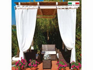 tenda per gazebo idrorepellente con bretelle cm.140x270h. bianca - bianca fer447447