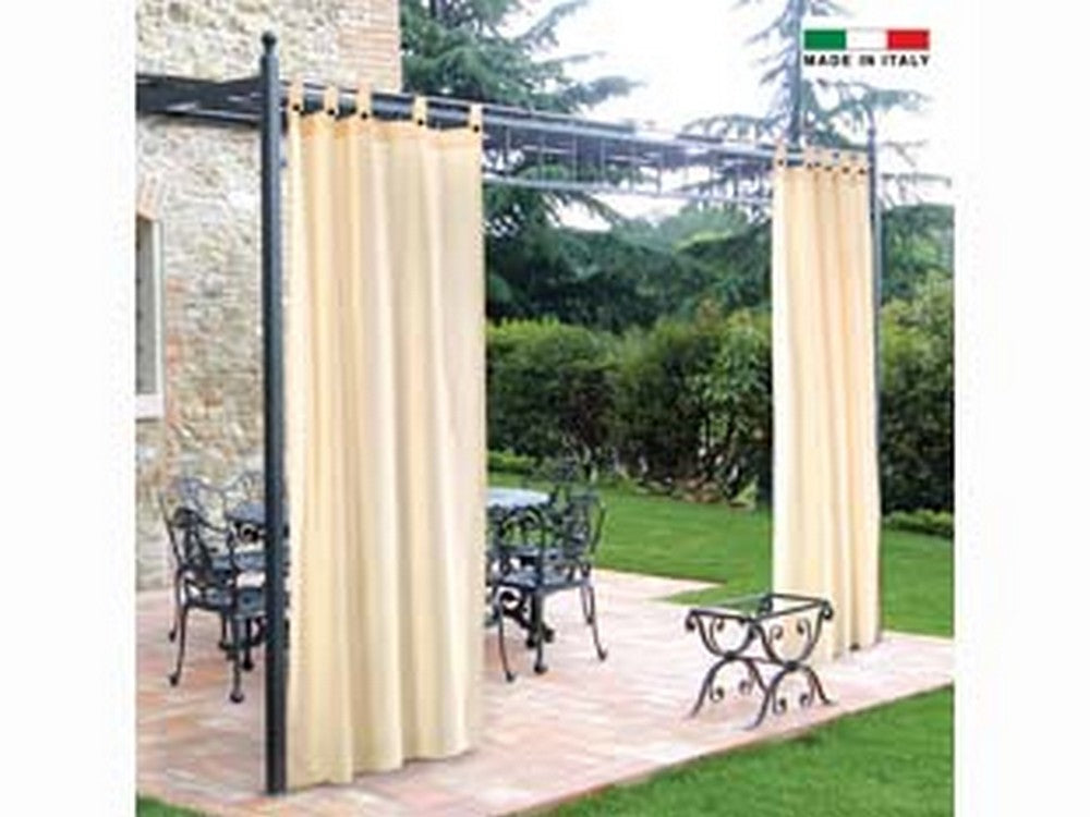 tenda per gazebo con passanti e bottoni cm.160x270h. panna - panna fer447454