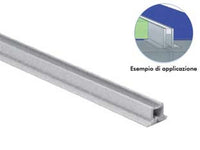 50Pz Giunto Di Dilatazione Per Pavimenti Per Interno - Mm.8X10H. Base Mm.15 Barra Mt.2- Trasparente Cod:Ferx.Fer452984