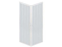 box doccia 'luna' ad angolo 2 porte estensibile in pvc - cm.minimo70/80xminimo70/80x185h fer453745