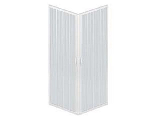 box doccia 'luna' ad angolo 2 porte estensibile in pvc - cm.minimo70/80xminimo70/80x185h fer453745