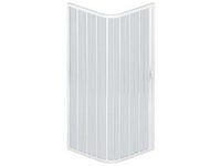 box doccia 'luna' ad angolo 1 porta estensibile in pvc - cm.80/90x80/90x185h fer453837