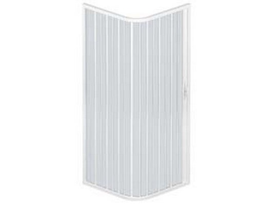 box doccia 'luna' ad angolo 1 porta estensibile in pvc - cm.80/90x80/90x185h fer453837