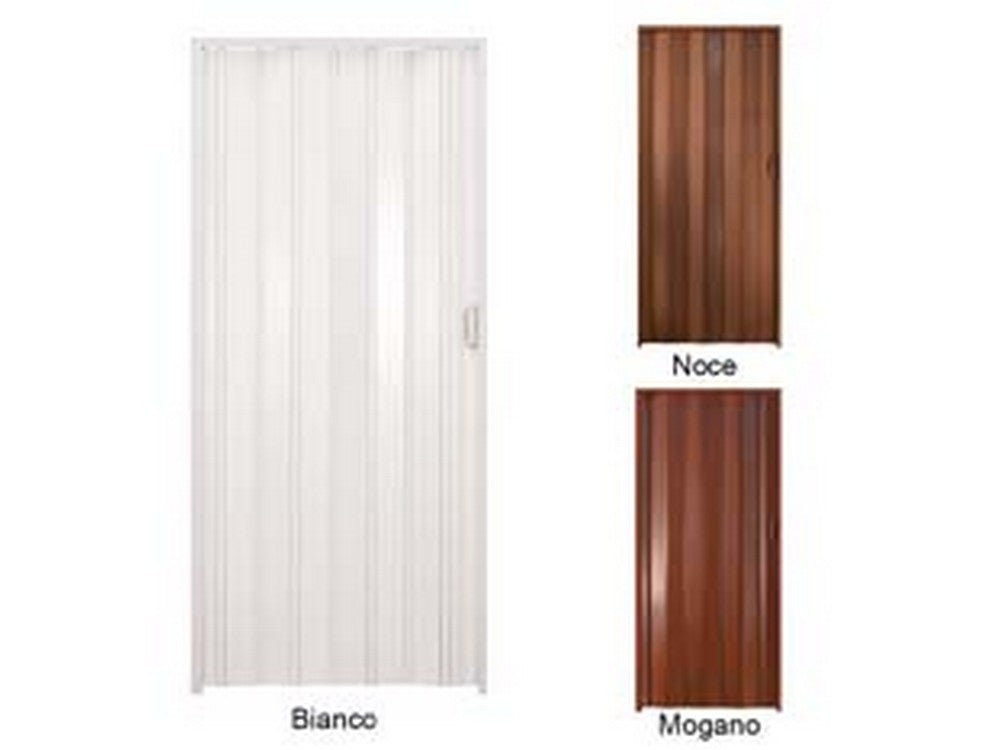 porta a soffietto con maniglia in kit "linea extra" in pvc - cm.82x210 bianco cod:ferx.fer453875