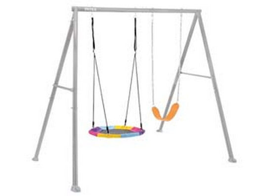 altalena per bambini 2 giochi 3-10 anni cm.254x235x200h. - cm.254x235x200h. - peso kg.26,9 (44126) fer455893