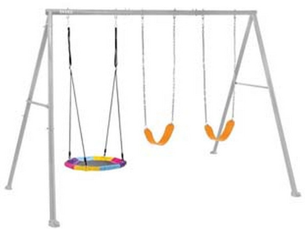 altalena per bambini 3 giochi 3-10 anni cm.343x235x200h. - cm.343x235x200h.- peso kg.31,2 (44134) fer455916