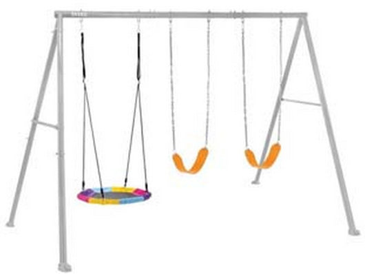 altalena per bambini 3 giochi 3-10 anni cm.343x235x200h. - cm.343x235x200h.- peso kg.31,2 (44134) fer455916