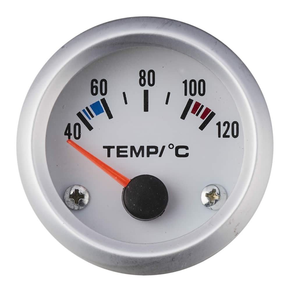 Indicatore temperatura acqua con sensore 40-120 gradi dc 12 volt bianco