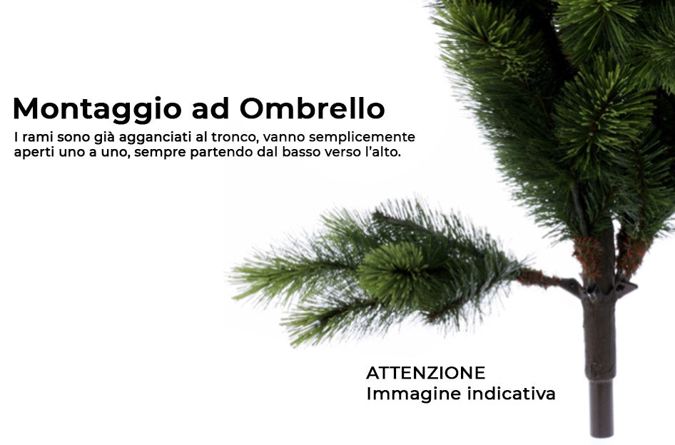 Albero di Natale Artificiale 240 cm 2996 Rami Grinch Slim Verde