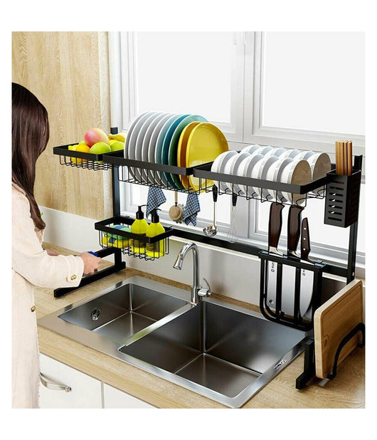 Organizer Organizzatore Per Cucina Scolapiatti Scaffale Da Appoggio Ripiani 62cm         