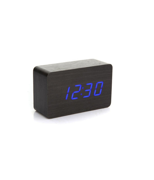 Orologio Moderno Effetto Legno Wooden Usb/aaa Light Led Digital Alarm Clock         