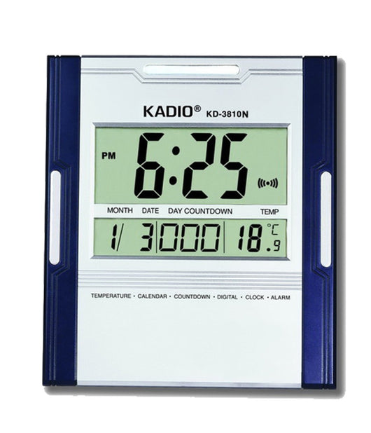 Orologio Sveglia Termometro Datario Da Per Parete Tavolo Display Lcd Kd-3810n         