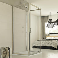 Box Doccia 3 lati 80x70x80 AP. 70 CM H198 trasparente mod. Cristal TRIO 1 Anta