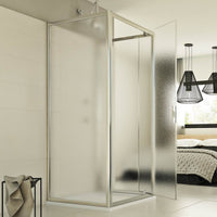 Box Doccia 3 lati 70x90x70 AP. 90 CM H198 stampato C mod. Cristal TRIO 1 Anta