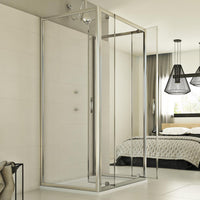 Box Doccia 3 lati 70x90x70 CM H198 trasparente mod. Cristal Trio 2 Ante