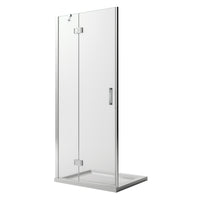 Porta Doccia 90CM H190 Vetro Trasparente con Easy-Clean mod. Flip Anta + Profilo