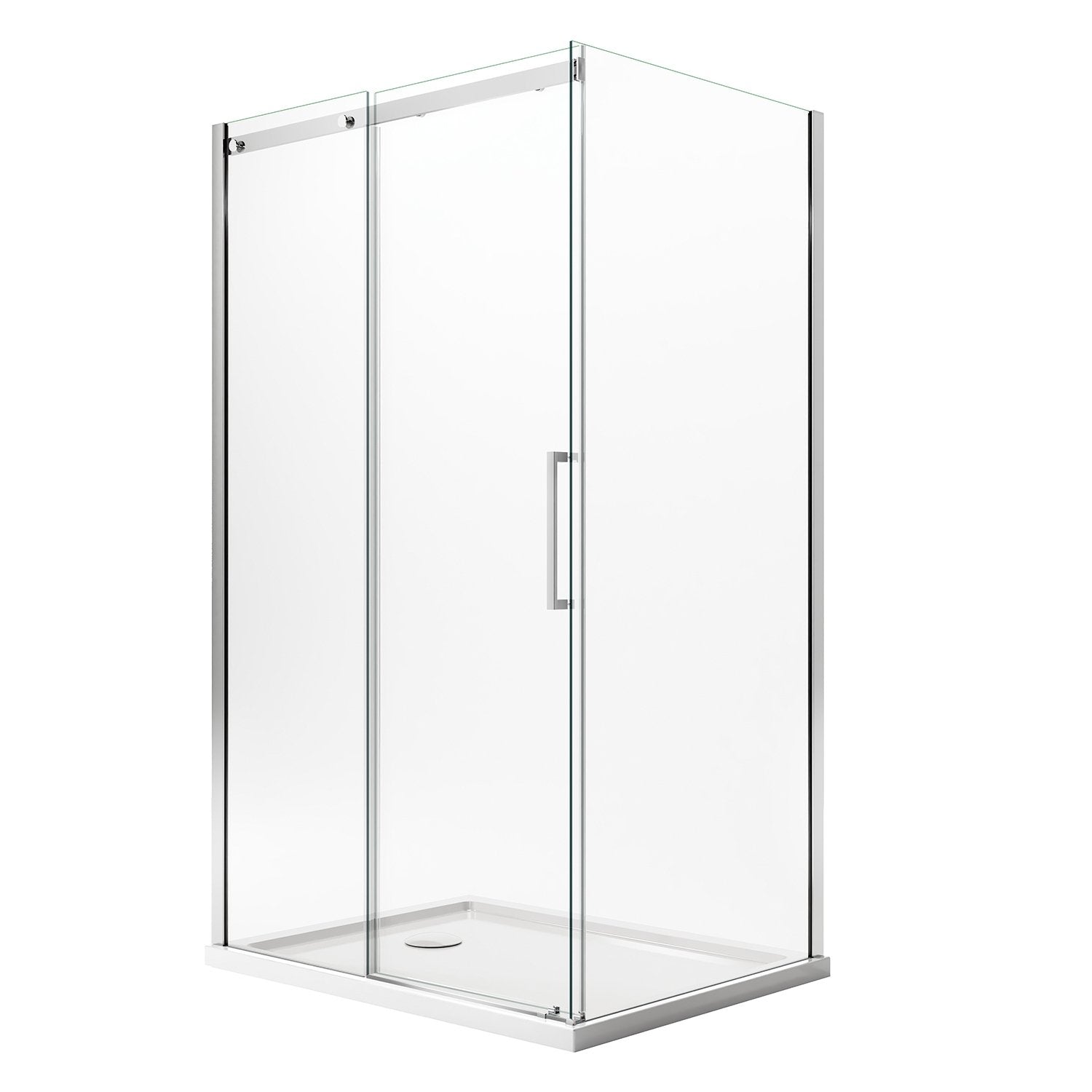 Box Doccia 75x120CM H200 Vetro Trasparente 8mm Versione Sinistra con EasyClean mod. Prime Duo 1 Anta