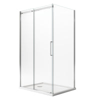 Box Doccia 75x140CM H200 Vetro Trasparente 8mm Versione Sinistra con EasyClean mod. Prime Duo 1 Anta